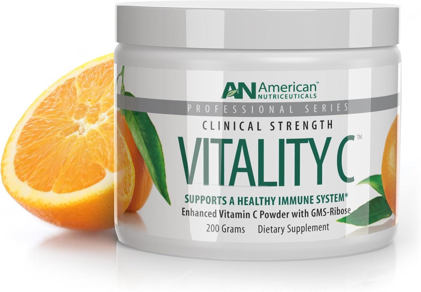 American Nutriceuticals Vitamin C Powder Sugar Free - Immune Booster -Non-Acidic - No Upset Stomach, No Gas - 4000mg (30-Day Supply)