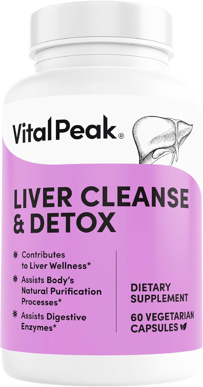 Liver Cleanse Detox & Repair Supplement with Milk Thistle, Turmeric, Beet Root, Ginger, Dandelion, Artichoke & Grape Seed Extract for Daily Liver Health - 60 Capsules | Milk Thistle Extract, Turmeric, Beet & Artichoke, Liver Support Supplement. 30 Days Su