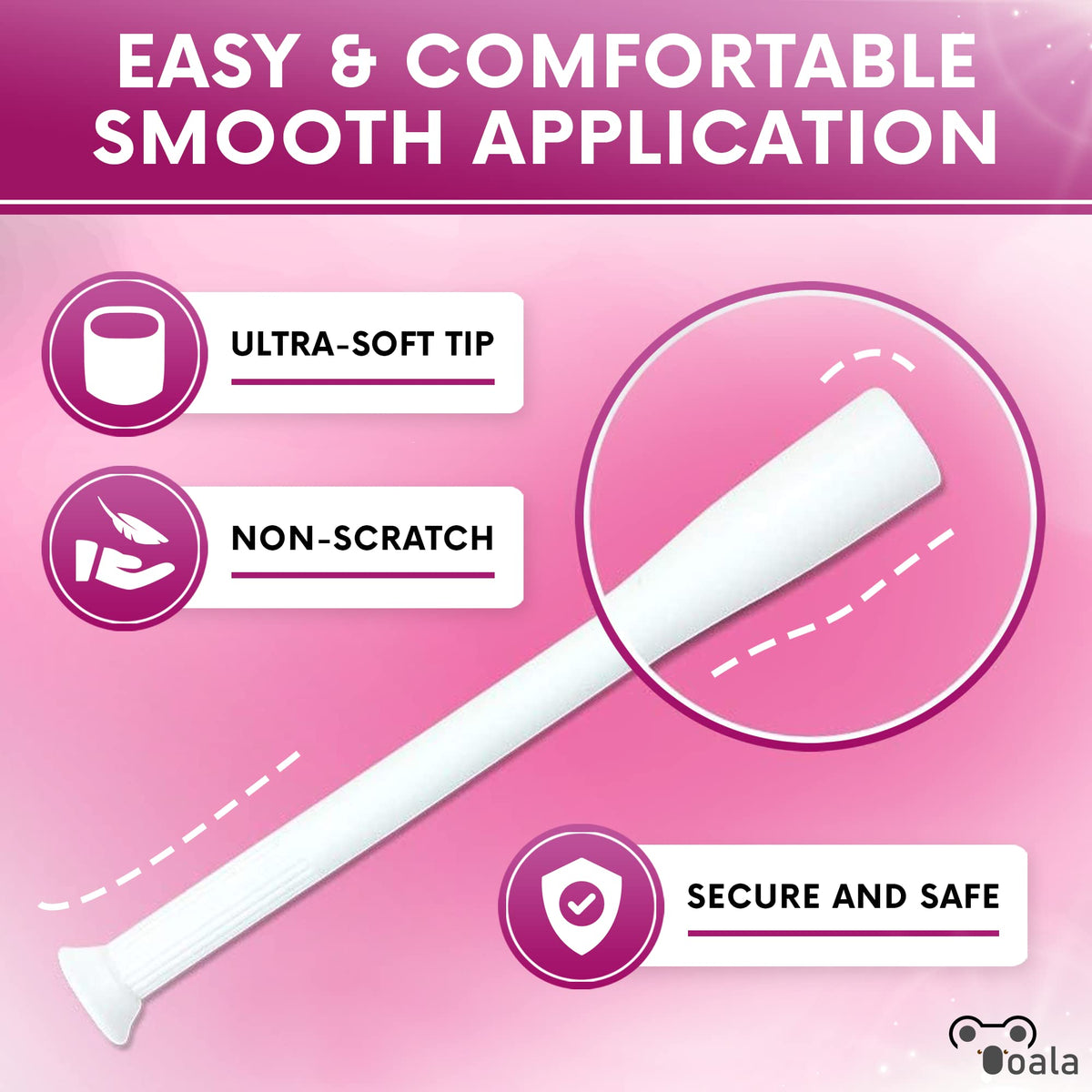 Ooala Disposable Vaginal Suppository Applicators (30-Pack) | Fits Most Brands, Pills, Tablets and Boric Acid