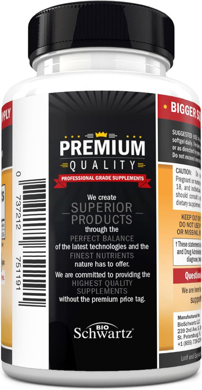 Vitamin D3 5000 IU (125 mcg) Supplement, 360 Softgels