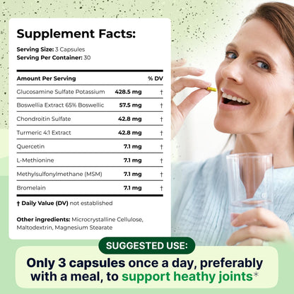 Wellnee Knee & Joint Wellness Bundle – Herbal Patches (30 pcs) & Support Capsules (90 servings)