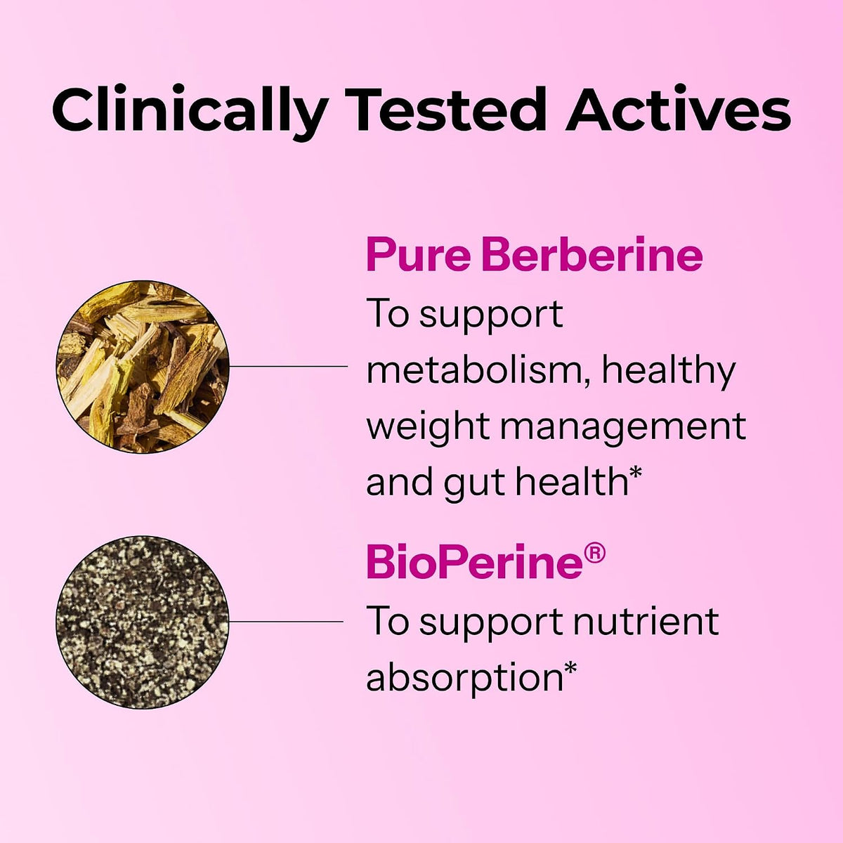 HUM Best of Berberine Supplement 1200mg, Metabolic & Gut Health, 60 Count