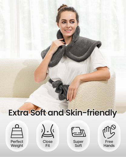 RENPHO Weighted Heating Pad for Back Pain Relief, FSA HSA Eligible, Electric Heat Pads
