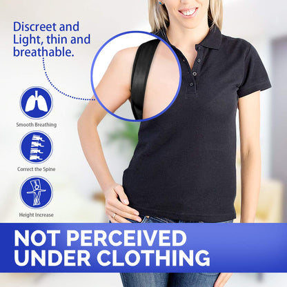 SR SUN ROOM Posture Corrector For Men And Women- Adjustable Upper Back Brace