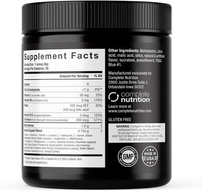 Elite Gold Amino Uptake, Blueberry Lemonade, Amino Energy, Hydration, Beta Alanine, Energy Drink, Beta Alanine, L Citrulline, 8.46 oz Tub (30 Servings)