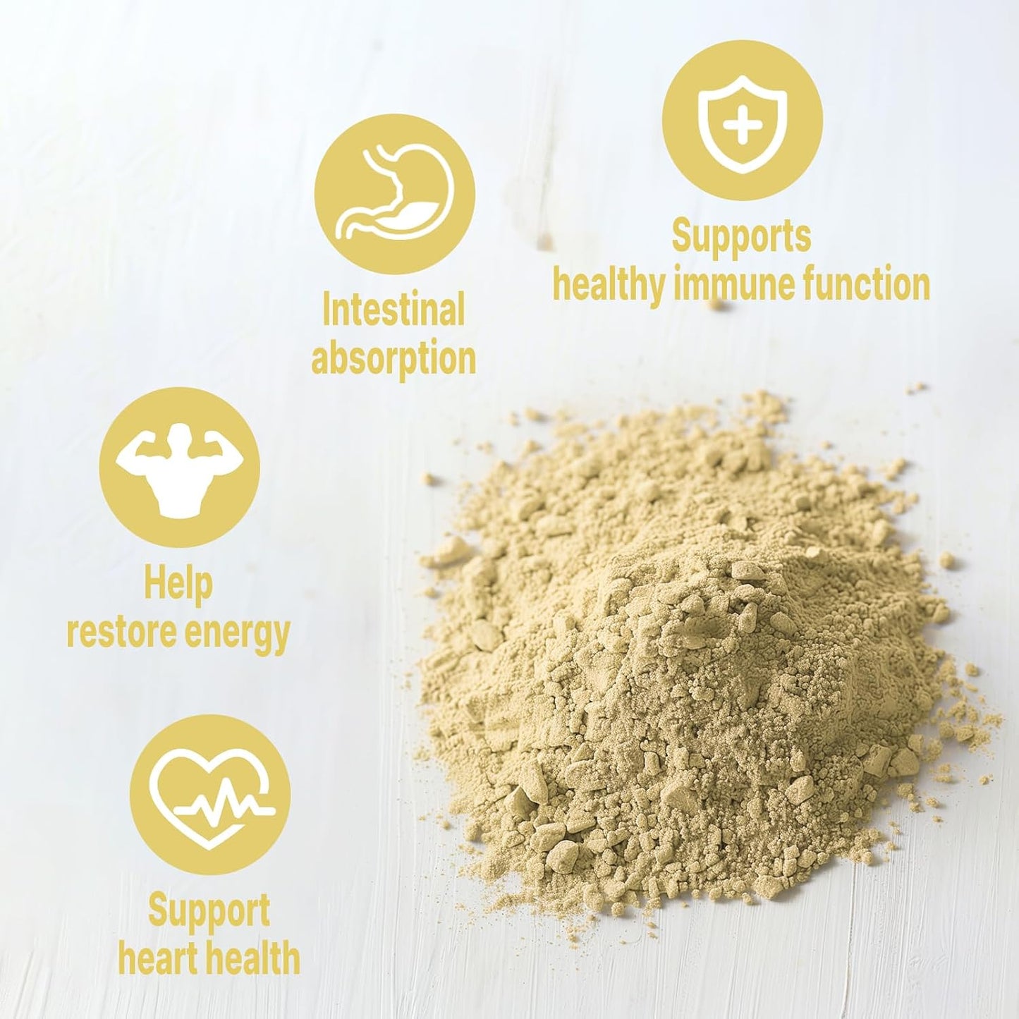 Unleash’d Organic Astragalus Root Powder 16 oz – Organic Adaptogen Herbal Powder, Non-GMO, Vegan, No Additives, Superfood for Smoothies, Tea & Daily Wellness