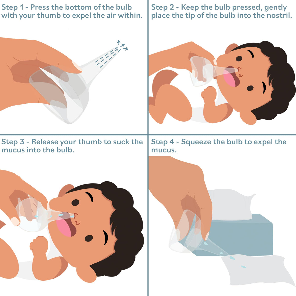 Innovo Hospital Grade Silicone Twister Bulb Baby Ear Syringe and Nasal Aspirator