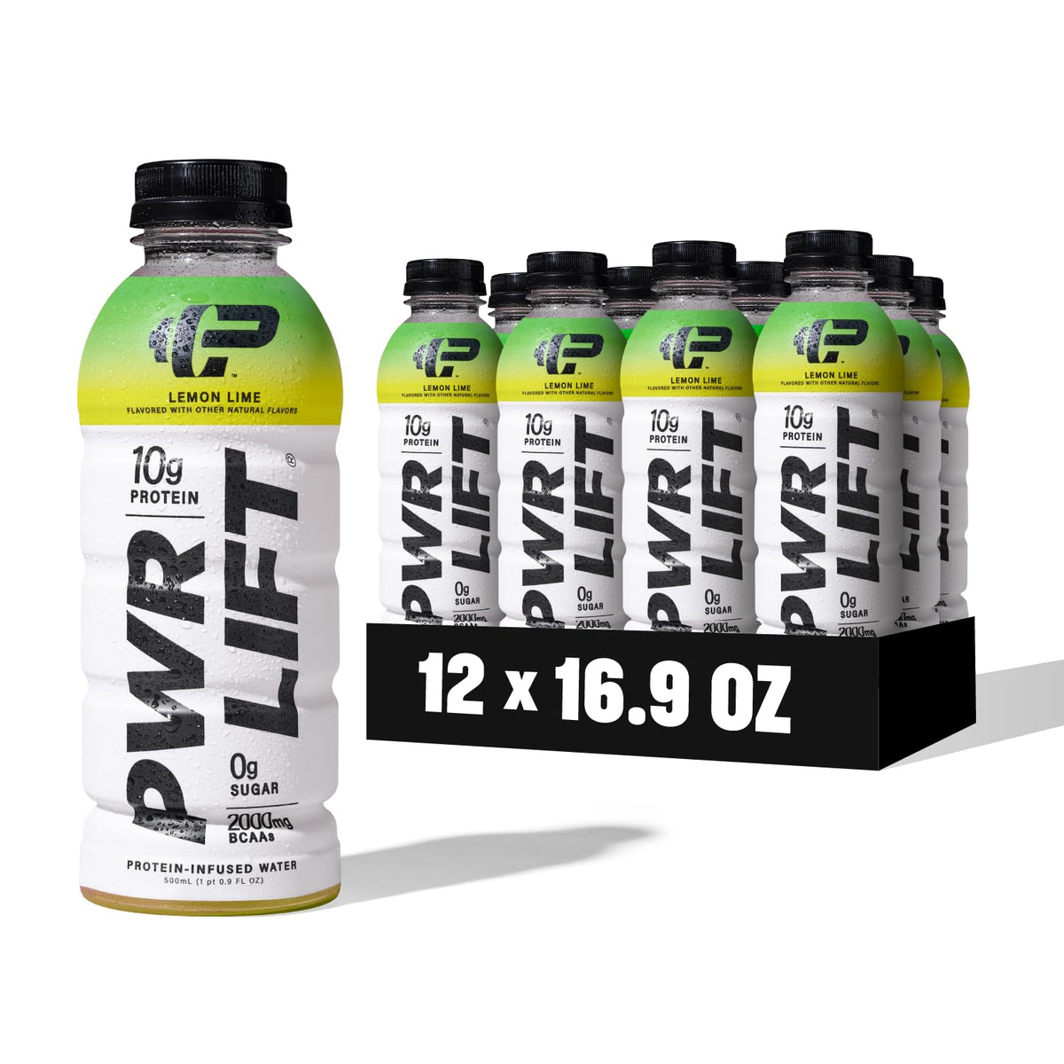 Whey Protein Water Sports Drink by PWR LIFT | Lemon Lime | Keto, Vitamin B, Electrolytes