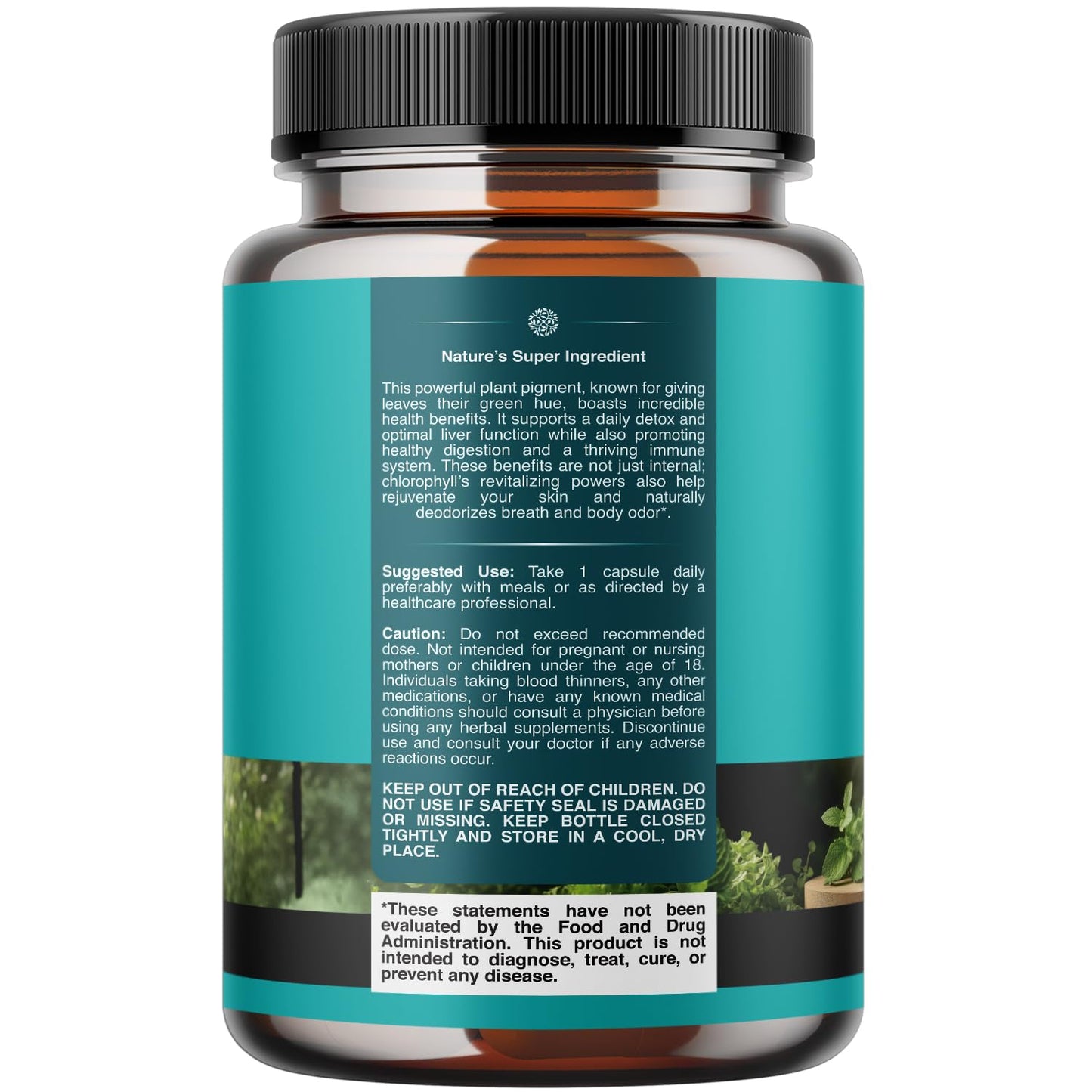 Chlorophyll Capsules for Cleanse and Detox Support - Internal Deodorant Pills for Body Odor with Mint & Parsley Extract Healthy Skin Immunity & Digestive Support - Vegan Non-GMO & Gluten Free (60ct)