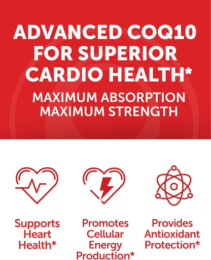 Lunakai USA Made CoQ10 Gummies for Adults – 200mg High Potency Coenzyme Q10 Supplement for Daily Heart, Energy & Antioxidant Support for Women & Men, Non-GMO, 60ct