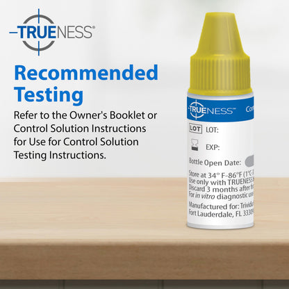 TRUENESS Level 1 Control Solution | Solution for Use with TRUENESS Blood Glucose Test Strips and Meter, Use to Confirm Glucose Testing System Works Correctly