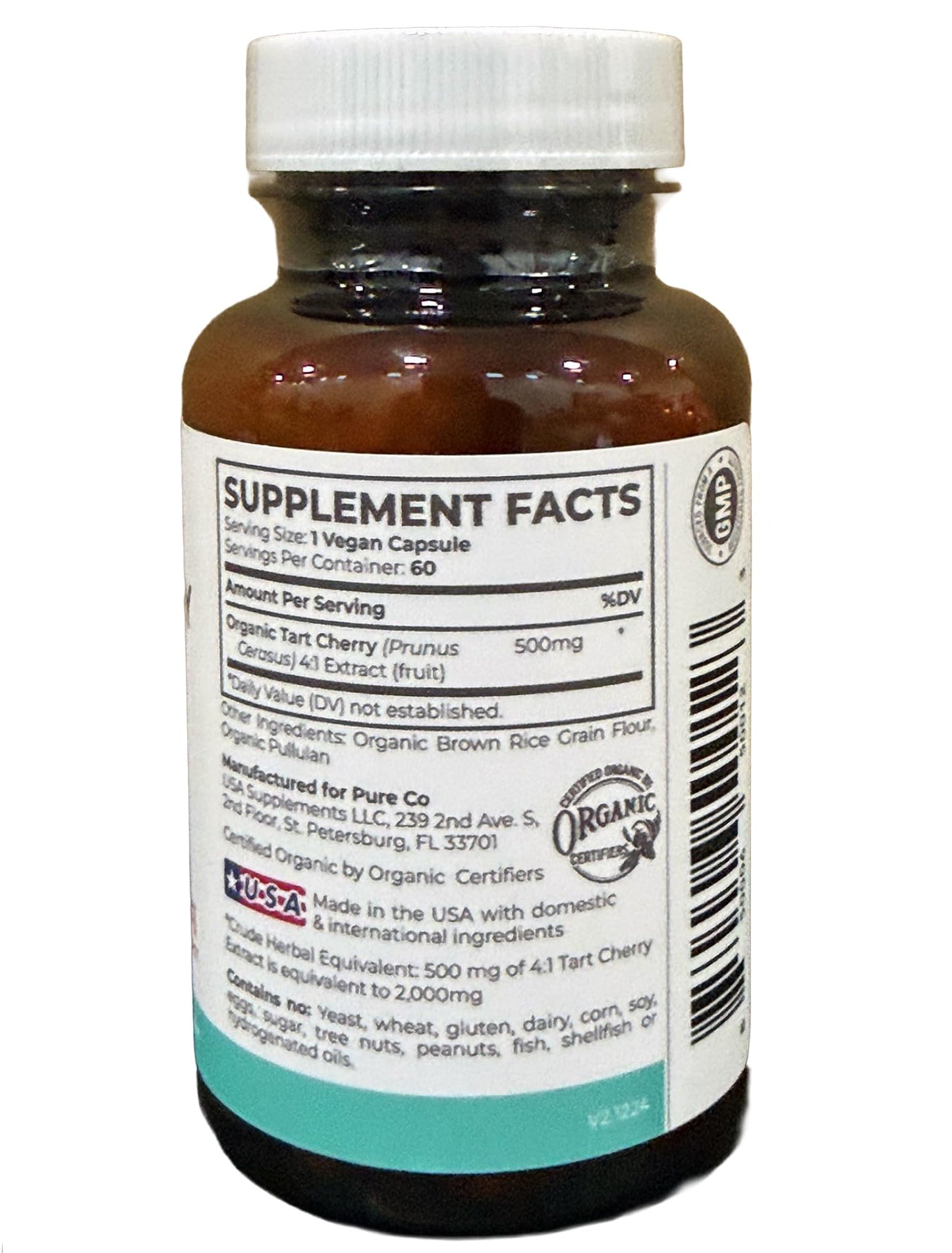 Organic Cranberry Pills - Vegan Supplement for Urinary Tract Health & Kidney Cleanse - Cranberry Pills for Women 500mg 50:1 Cranberry Concentrate Per Serving - Urinary Tract Support - 60 Capsules