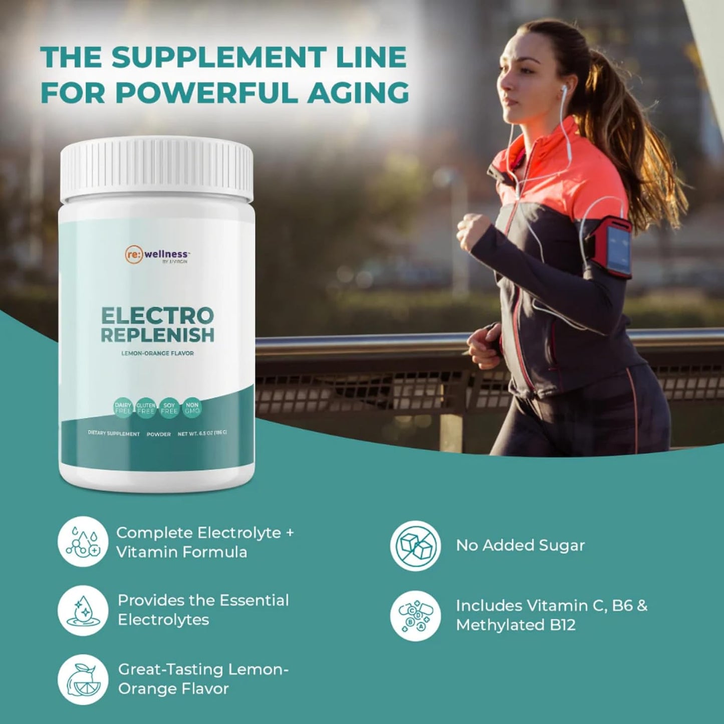 Reignite Wellness by JJ Virgin SHEatine Powder (Unflavored), ElectroReplenish, and Bone Broth All-in-One Shake (Chocolate)