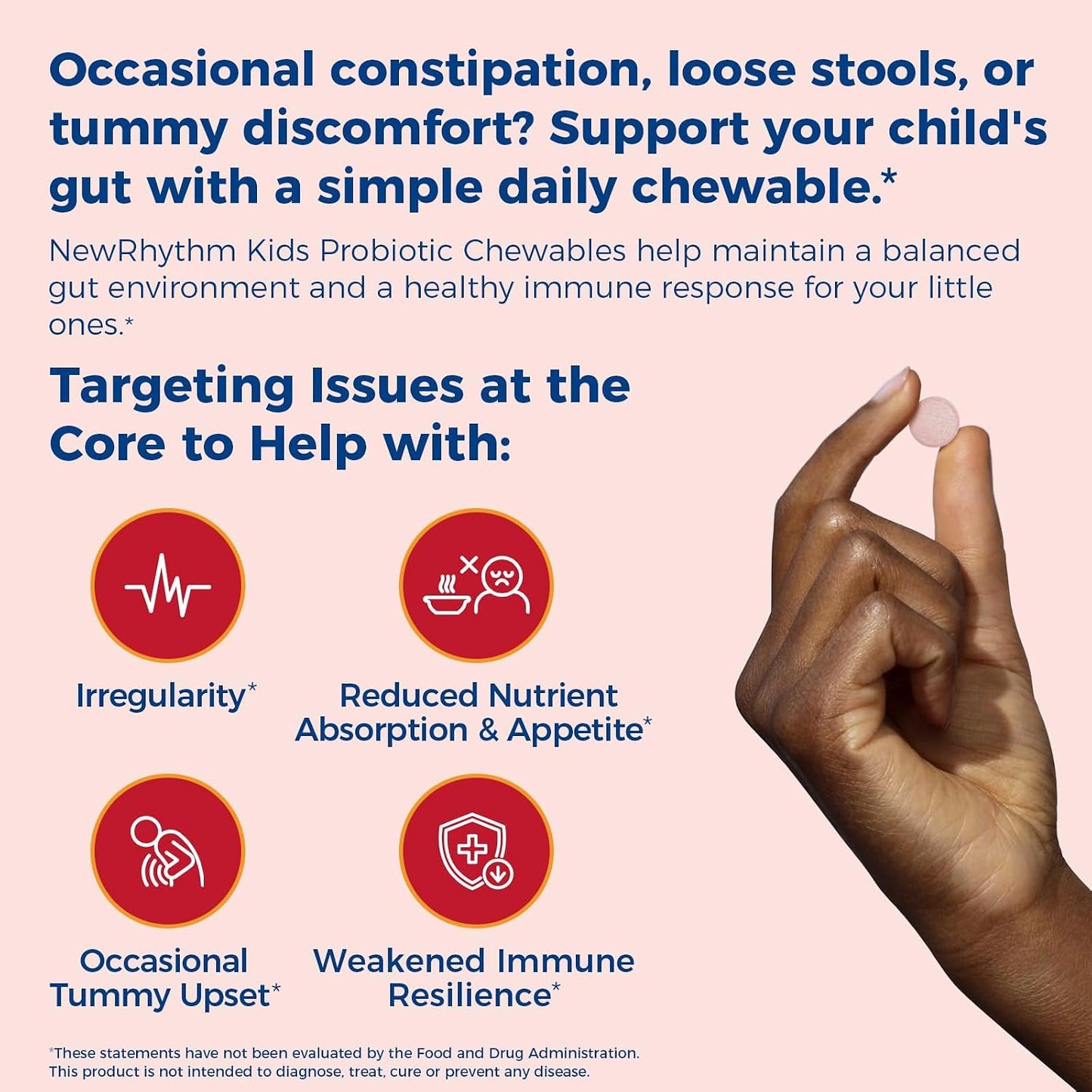 NewRhythm Akkermansia Muciniphila Probiotic, 10 Billion TFU and Kids Probiotic Chewables, 5 Billion CFU 10 Strains