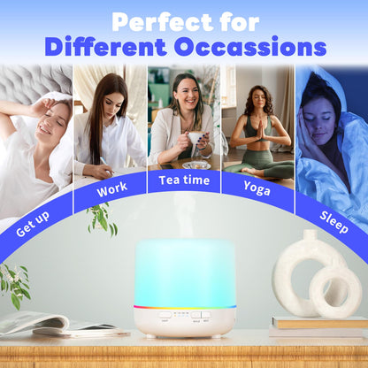 Otheya Scent Essential Oil Diffuser 2 Pack 200 ML Ultrasonic Cool Mist Humidifiers and Aroma Diffuser