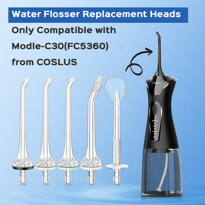 COSLUS Water Flosser Pick For Teeth Tip Periodontal Jet Tip 4 Pcs