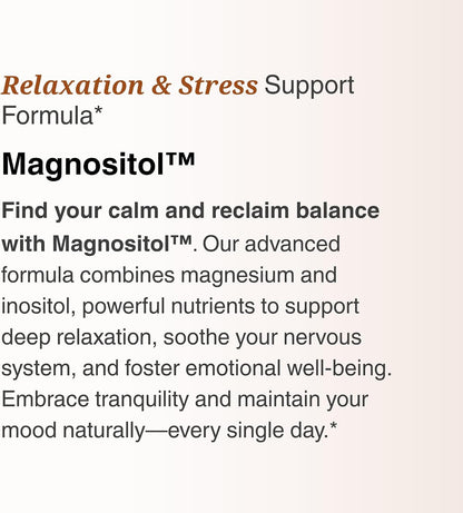 Utzy Naturals Magnositol | Magnesium Glycinate & Inositol | 30 Servings