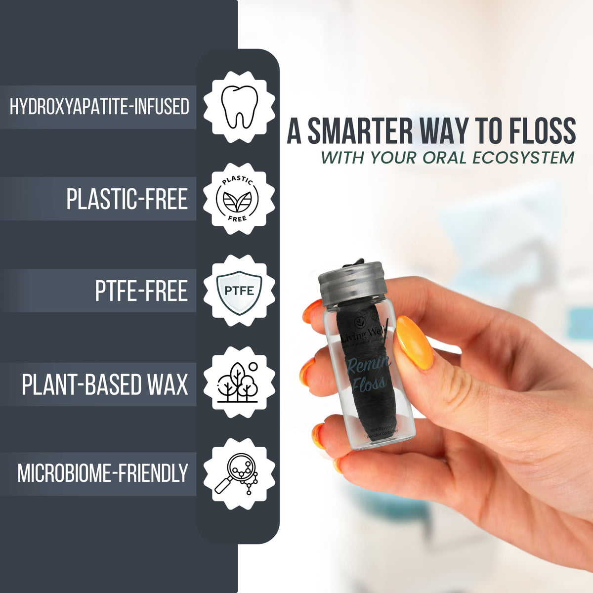 Bamboo Charcoal Mint Dental Floss