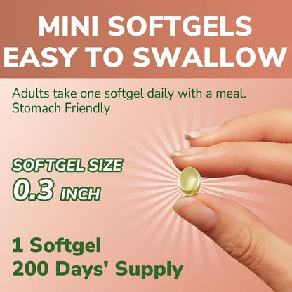 Odorless Garlic Oil, Maximum Potency, Concentrated Extract, Non-GMO, No Gluten, Heart & Immunity, Antioxidant Defense, 200 Softgels