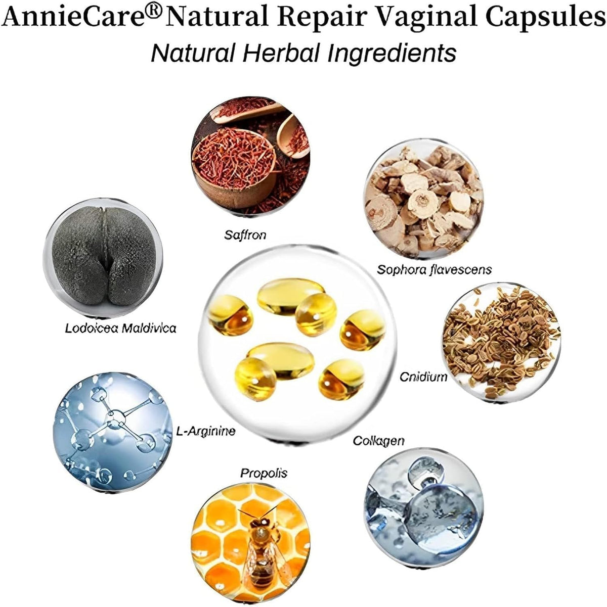 Zahawei Aafq Natural Repair Capsules - 7pcs/Bag Aafq Capsules for Women