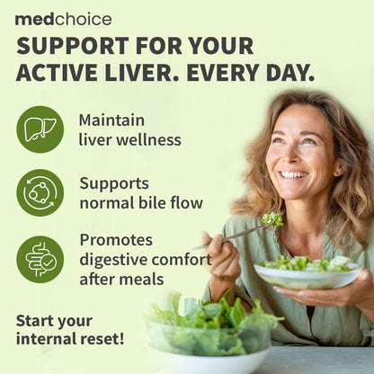 MEDCHOICE Milk Thistle Liver Support Supplement with NAC & Artichoke, 90ct