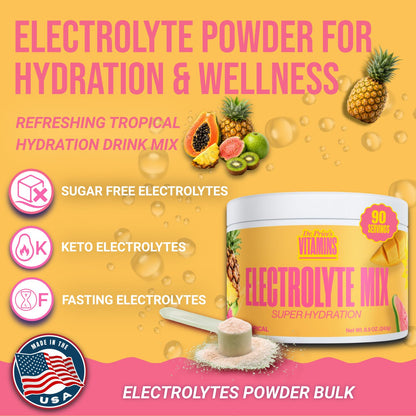 Dr. Price's Vitamins Electrolytes Powder Packets, Lemon Lime, 30 Pack | Electrolyte Mix, Hydration, No Sugar, Sodium, Potassium & 72+ Trace Minerals, Keto Friendly, Made in USA, Doctor-Formulated
