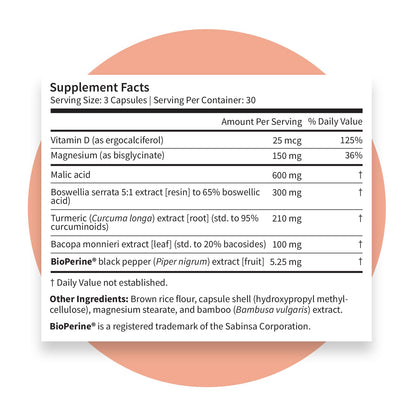 Pattern Wellness Fibro Complex – Advanced Formula with BioPerine® for Nutrient Absorption – Supports Muscle, Joint & Mobility Health – 90 Vegan Capsules