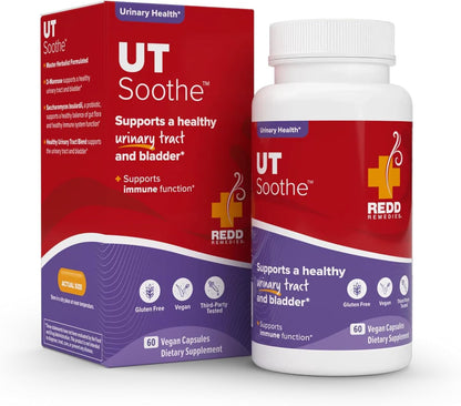 Redd Remedies, UT Soothe with Probiotics, Promotes Overall Urinary Tract and Bladder Health, 60 Vegetarian Capsules
