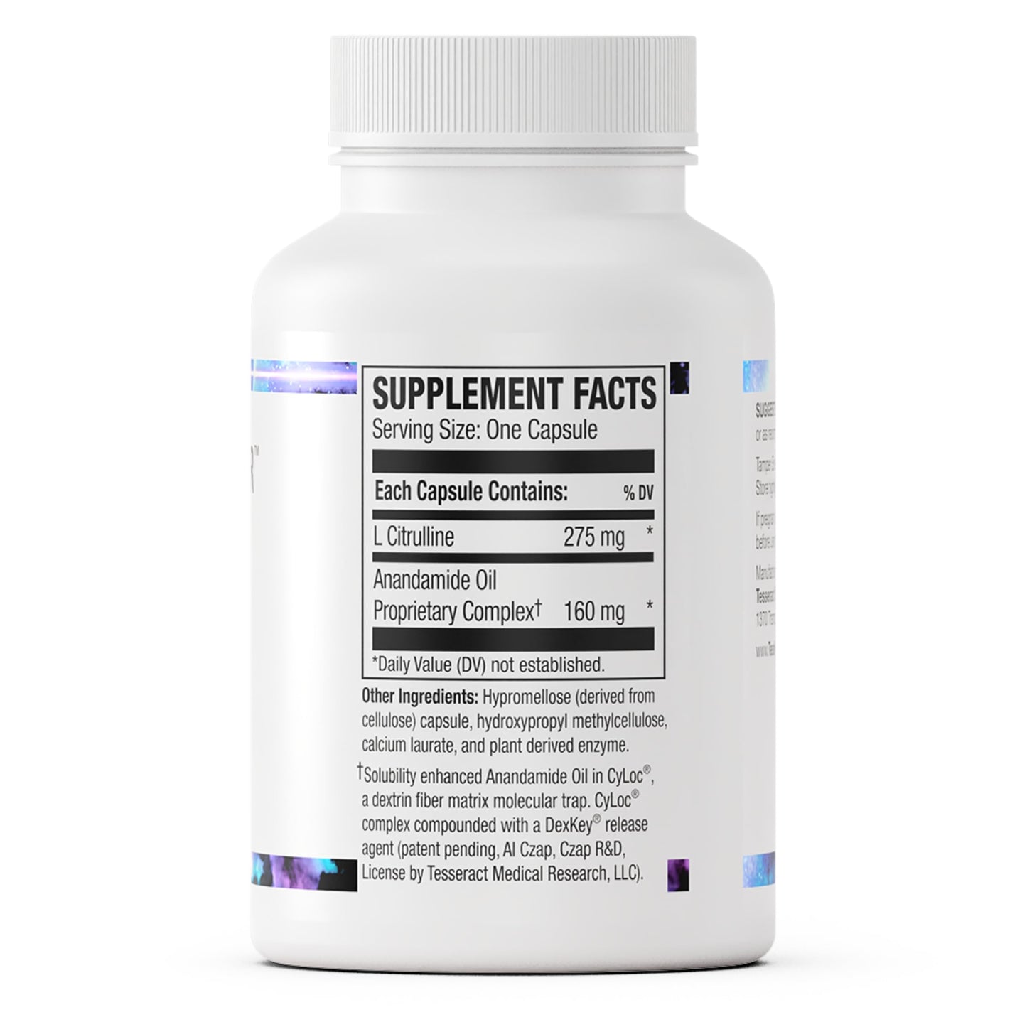 Tesseract Medical Research AnaQuell QR, Stress Relief & Mood Support Supplement, Quick Release L Citrulline & Anandamide, Helps Manage Anxiousness, 45 V-Caps, Size Exclusive to Amazon