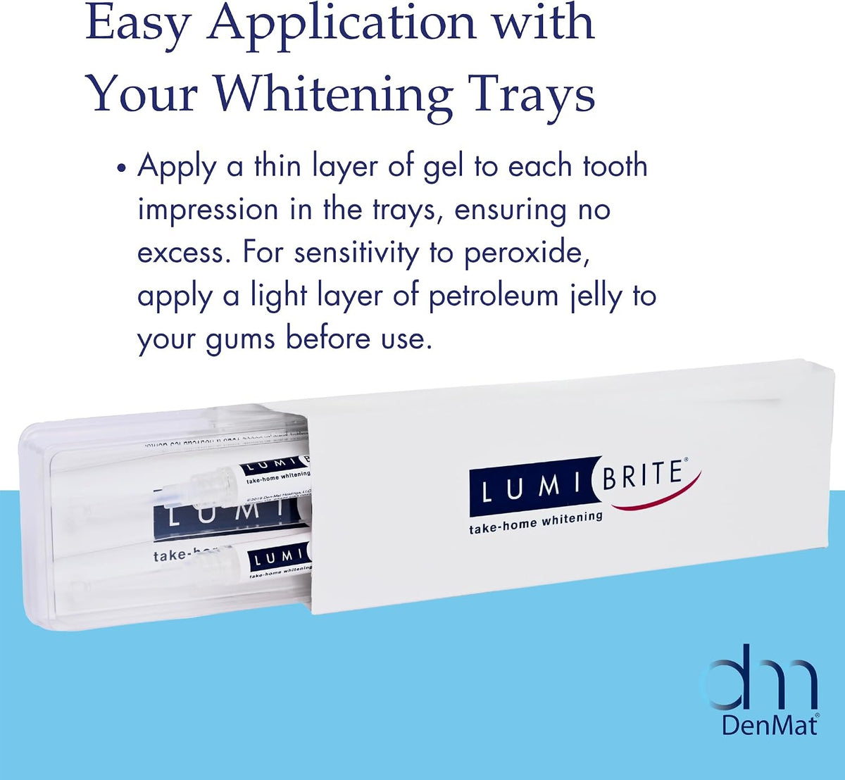 LumiBrite 32% Take-Home Whitening Gel Refill 4 Syringes 2.5 mL by DENMAT