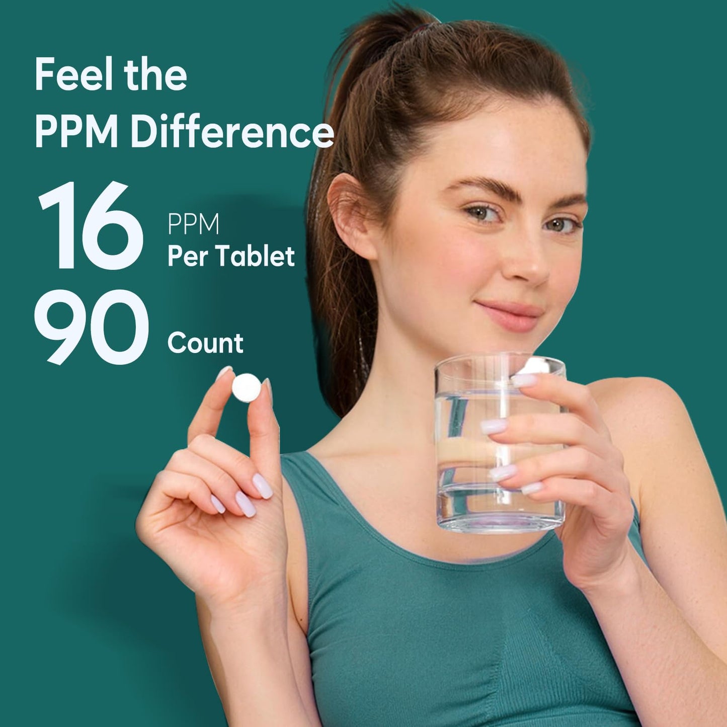 Molecular Hydrogen Water Tablets with Magnesium 16 PPM,IHSA Certified | Rich in Antioxidants - Supports Healthy Aging, Cellular Energy & Brain Health (90 Tablets,Blueberry)