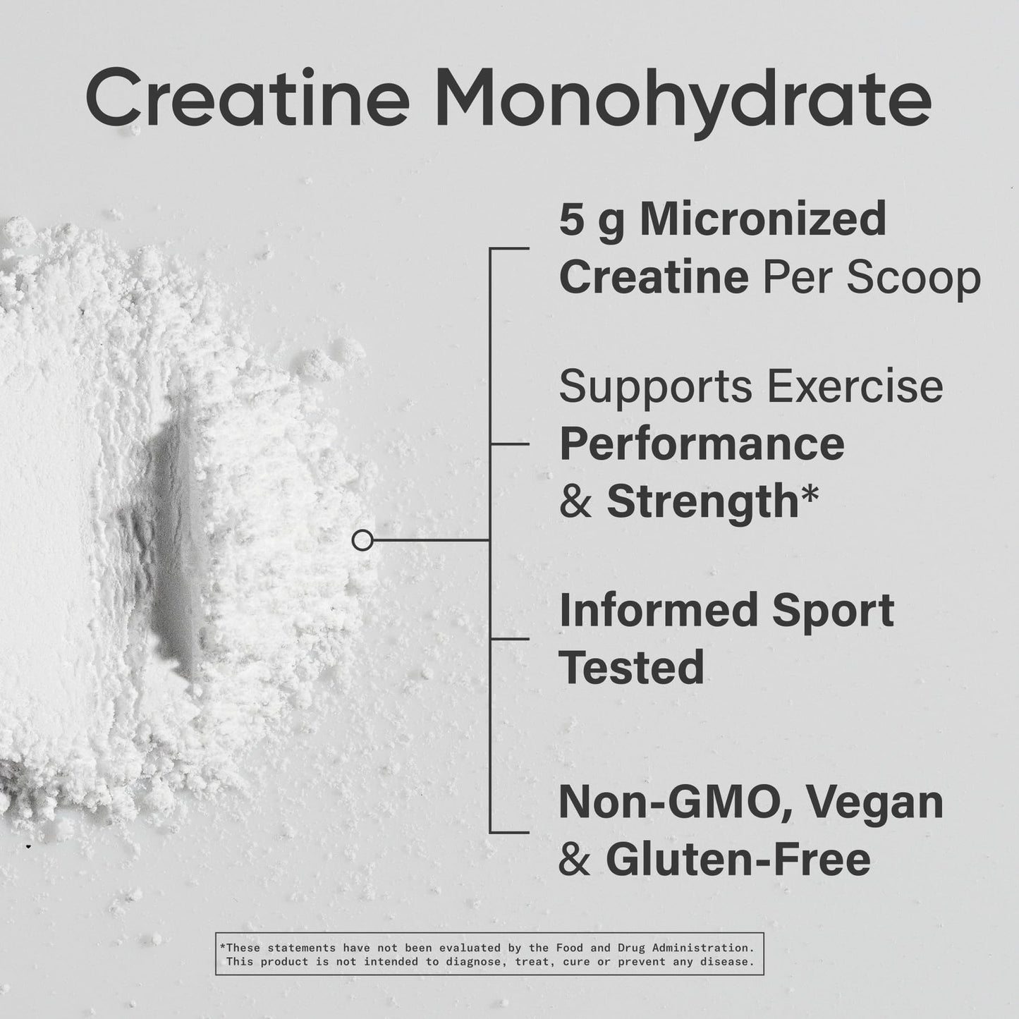 Sports Research Creatine Monohydrate - Gain Lean Muscle, Improve Performance and Strength and Support Workout Recovery* - 5 g Micronized Creatine - 17.64 oz