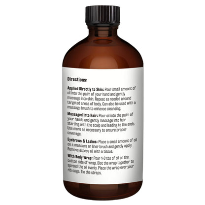 Organic Castor Oil Roll On - Extra Virgin, Unrefined & Hexane-free (3oz)