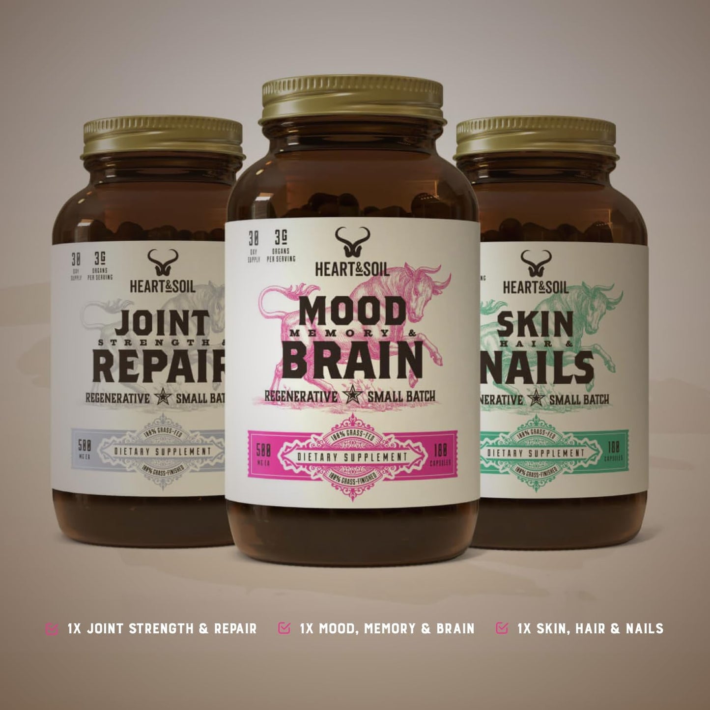 Sleep Stack - Includes Joint Strength & Repair, Skin, Hair & Nails, Mood Memory & Brain for Cognitive Function, Mobility, and Wellness