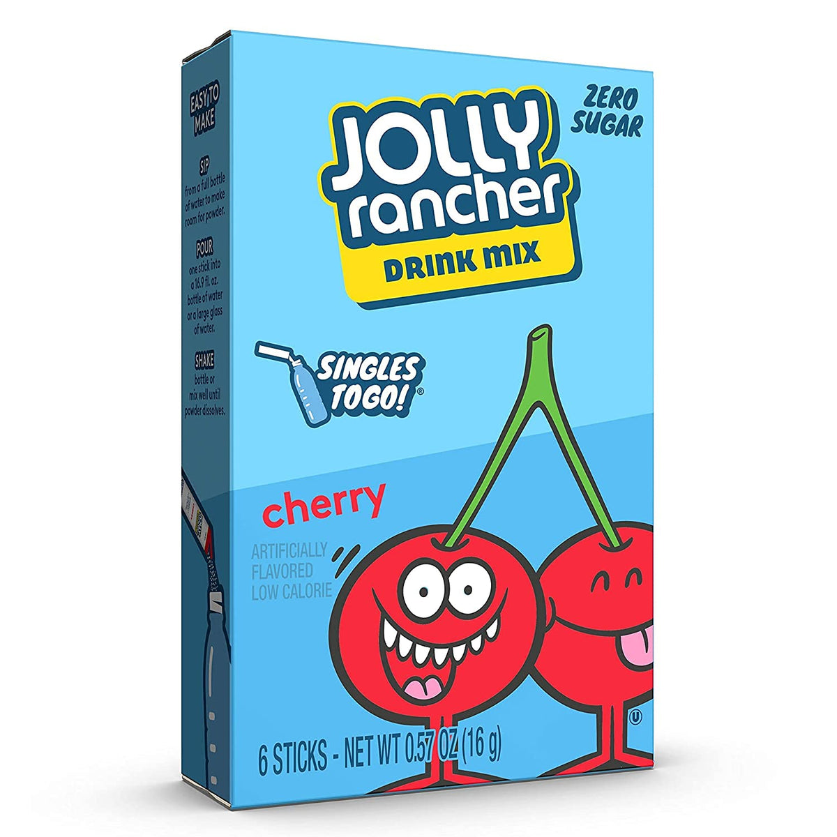 Jolly Rancher WATERMELON Singles to Go (4 Boxes of 6 Packets Each Box)