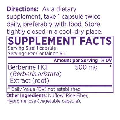 NAOMI Berberine 500mg - Immune Support & Normal LDL Cholesterol and Triglyceride