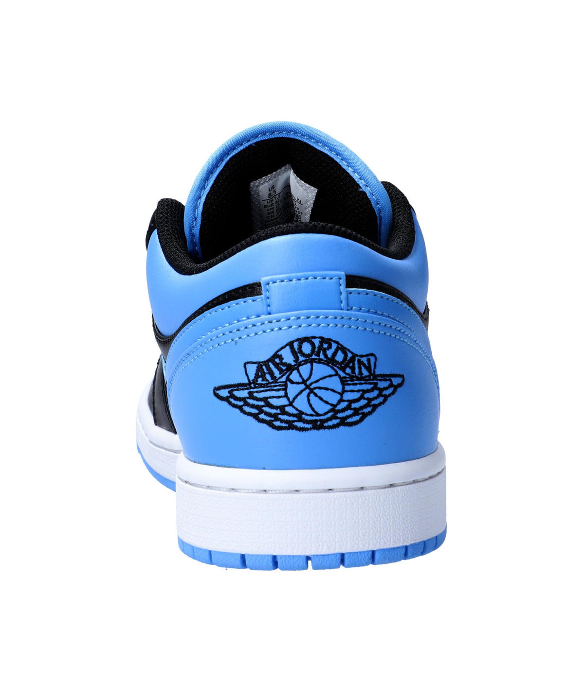 Nike Men's Air Jordan 1 Low Sneaker, Black Black Blue University, 13 US