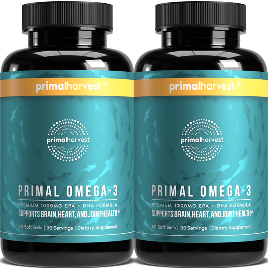 Primal Harvest Omega-3 - Daily Supplement, Gluten, Dairy & Soy Free