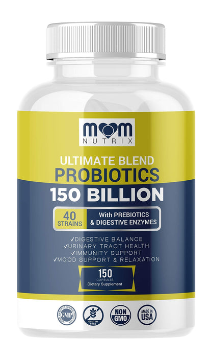 Probiotics 150 Billion CFU - 40 Strain Probiotics for Women, Probiotics for Men and Adults 