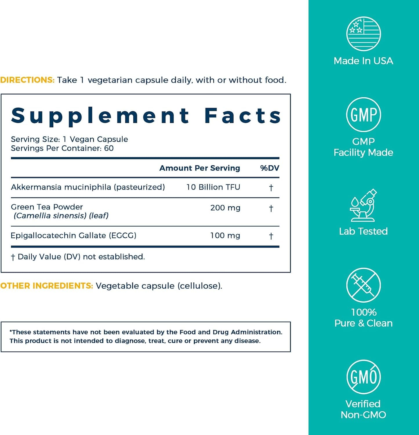 NewRhythm Akkermansia Muciniphila Probiotic, 10 Billion TFU and Probiotics for Women & Men 25 Billion CFU