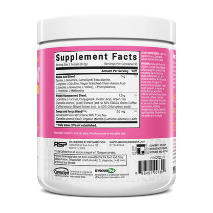 RSP NUTRITION AminoLean Pre Workout Powder, Amino Energy & Weight Management