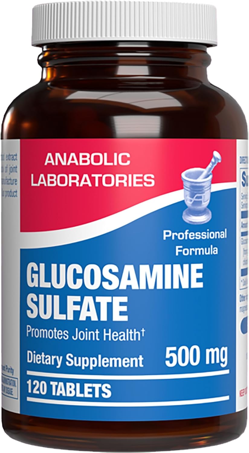 Glucosamine Sulfate Joint Health Supplement - Soft Tissue Cartilage Tendon and Ligament Supplement for Enhanced Mobility Comfort and Flexibility - Non-GMO Sodium Free & Made in the USA - 120 Servings