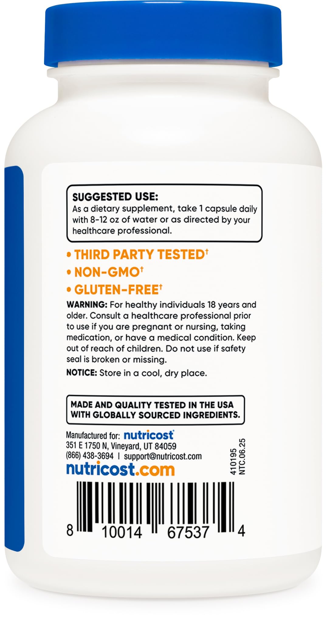 Nutricost Milk Thistle Extract 240 Capsules for 240 Servings Per Bottle - Vegan, GMO Free and Gluten Free