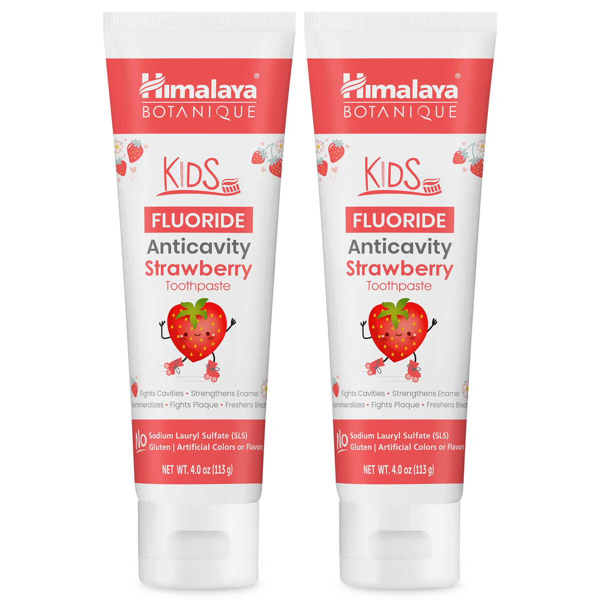 Himalaya Botanique Anticavity Fluoride Toothpaste, Fluoride with Multi-Benefit Support, Fights Cavities, Strengthens Enamel, Promotes Remineralization, Mint Flavor, 4 oz.