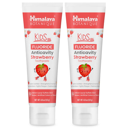 Himalaya Botanique Anticavity Fluoride Toothpaste, Fluoride with Multi-Benefit Support, Fights Cavities, Strengthens Enamel, Promotes Remineralization, Mint Flavor, 4 oz.