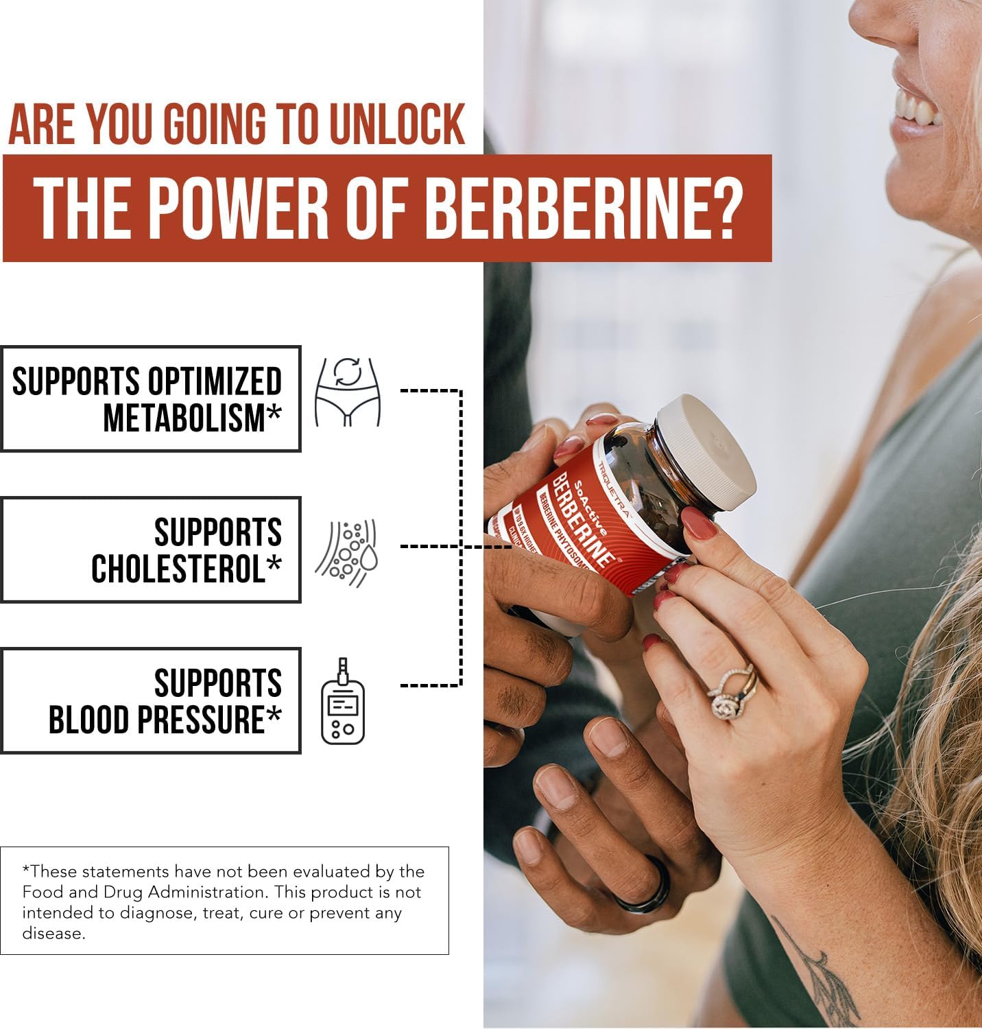 SoActive Berberine 550mg: 9.6X Higher Absorption, Clinically Studied, Optimized Phytosome | Supports Metabolism & AMPK Activation | Non-GMO, Soy-Free | Clinically Validated Dose | 60 Servings