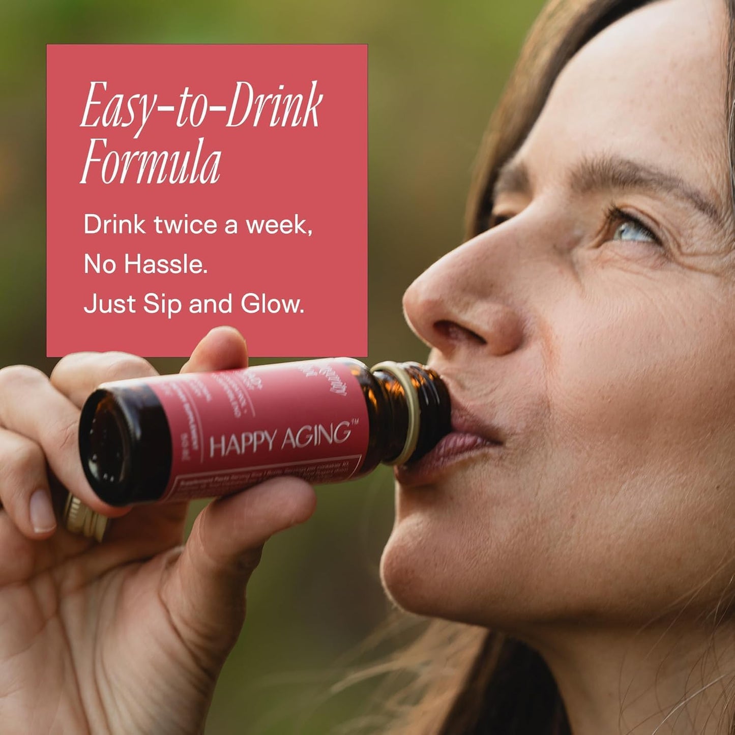 Happy Aging Liquid NAD+ Supplement for Women | Liposomal Nicotinamide Riboside & Resveratrol Shots for Energy, Skin Health & Brain Fog | NMN Alternative with Antioxidants | 10 Shots, 30-Day Supply