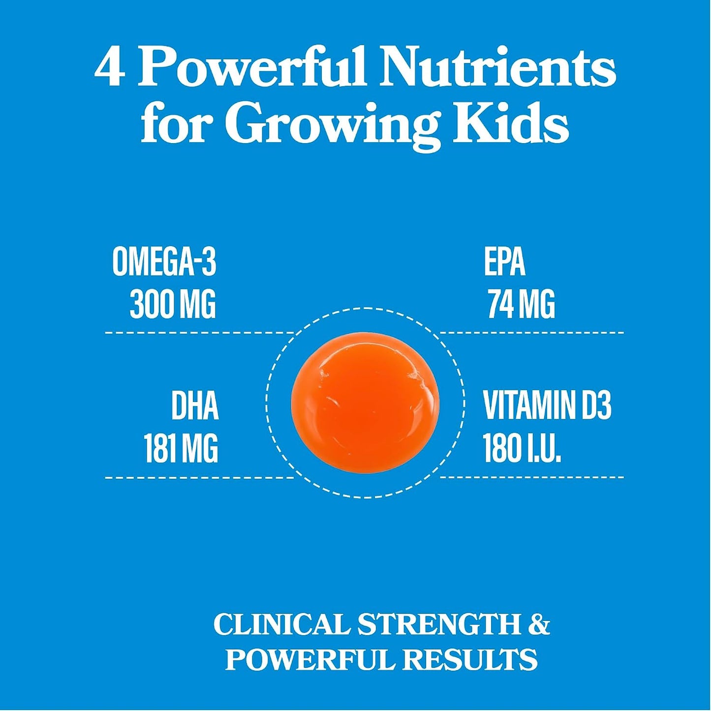 DAIKEN Bundle of Kids Fish Oil Omega-3 Gummies 300mg DHA/EPA w/Vitamin D3, Norwegian Sourced & Bitter Melon, Cinnamon & Chromium Vegetarian Capsules w/Zinc