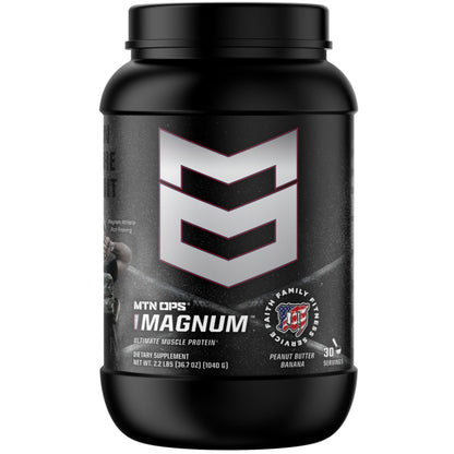 MTN OPS Magnum Protein Powder 23g Protein per Serving Whey Protein Blend with BCAAs Low Sugar Gluten Free 30 Servings Chocolate