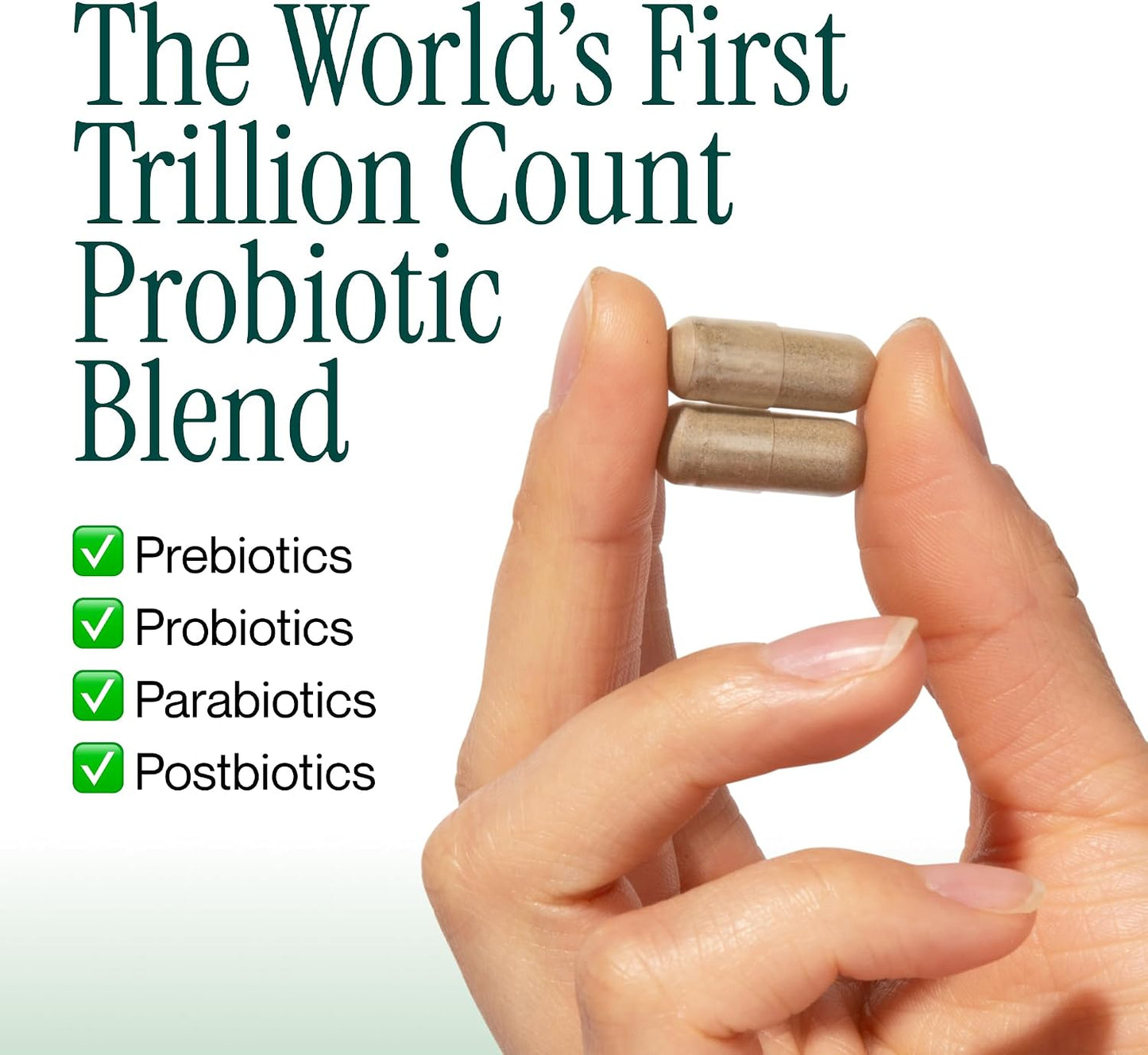 Probiotic Trillion – 1 Trillion CFU with Prebiotics, Probiotics, Parabiotics & Postbiotics – Bacillus Subtilis AB-22 – Gut Health, Immune Support, Glyphosate Detox – 30 Day Supply